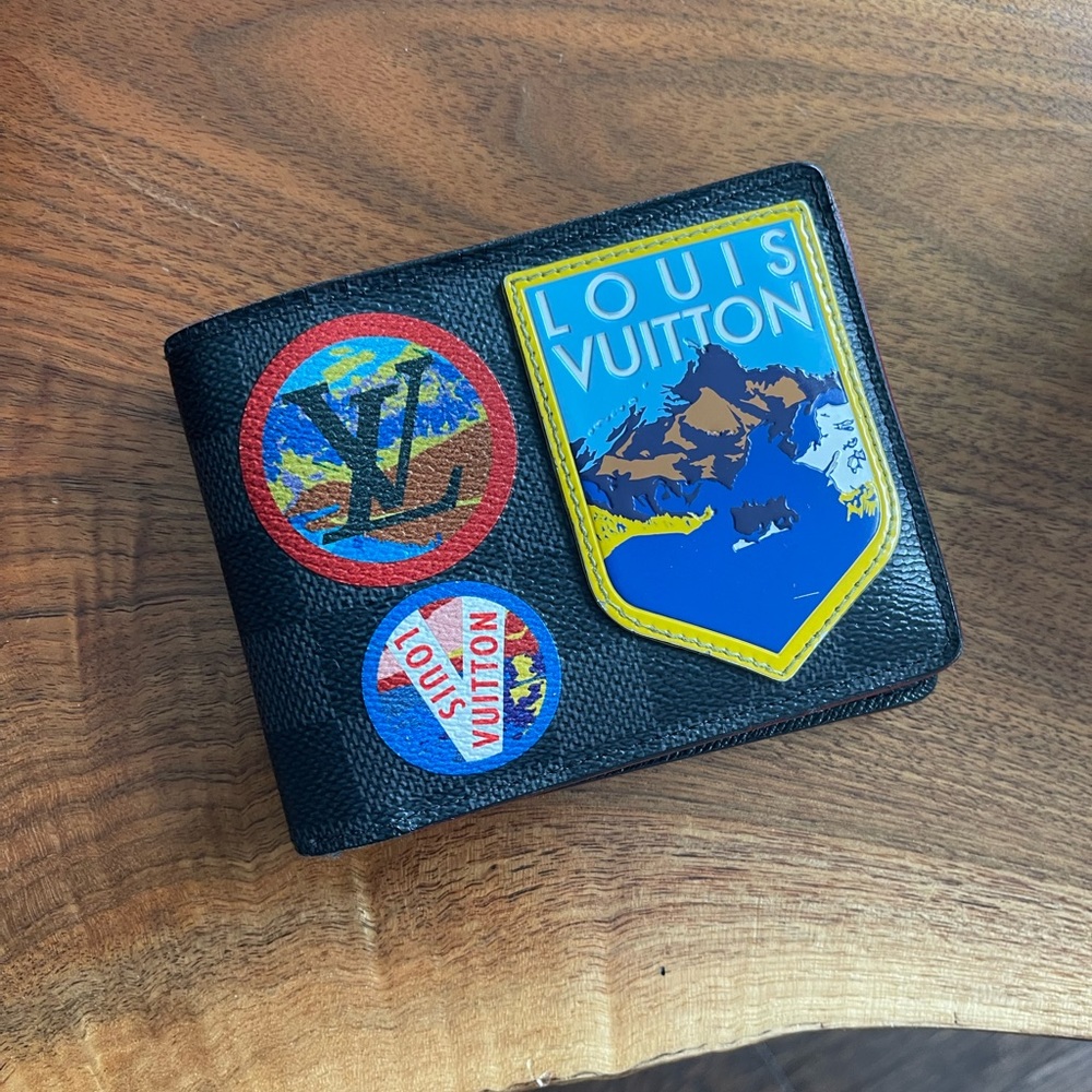 LOUIS VUITTON limited edition patches wallet